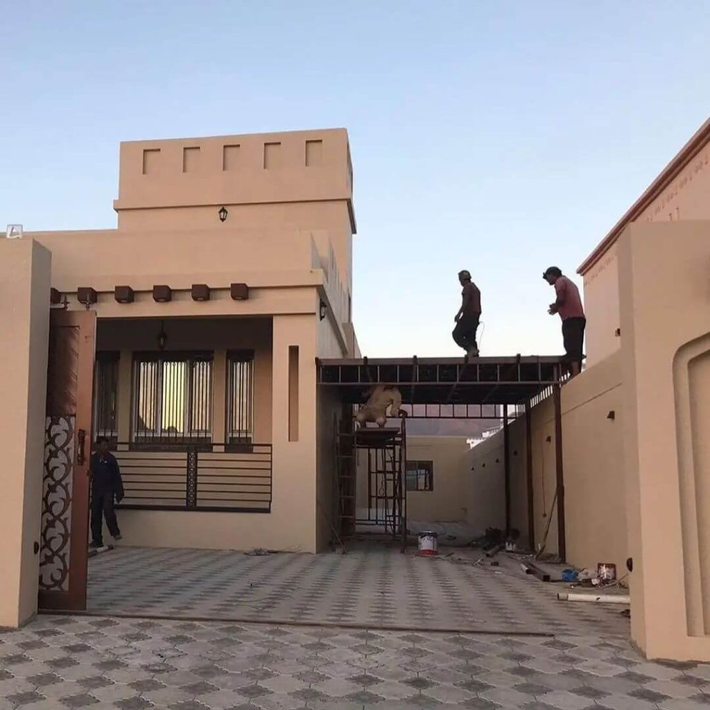 بناء ملحق خارجي قرميد بالدمام